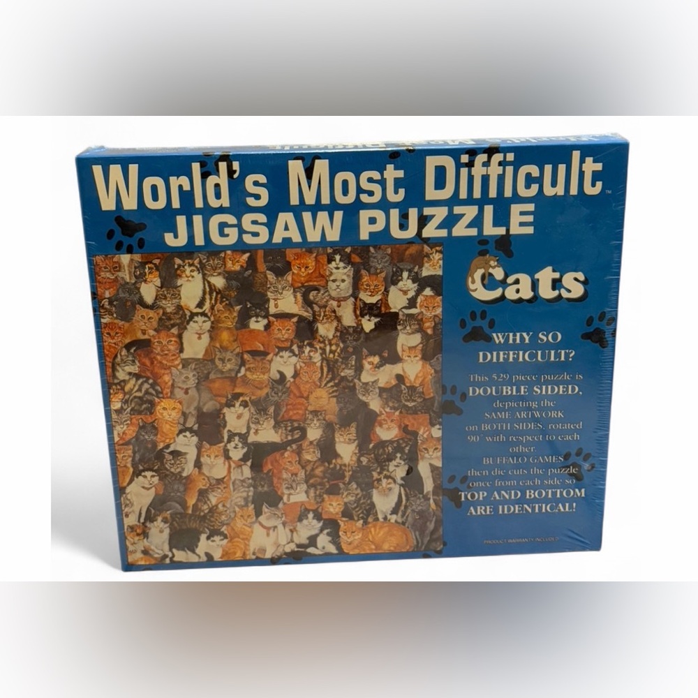 NIB 1995 World's Most Difficult Jigsaw Puzzle: Cats Edition by Buffalo Games
